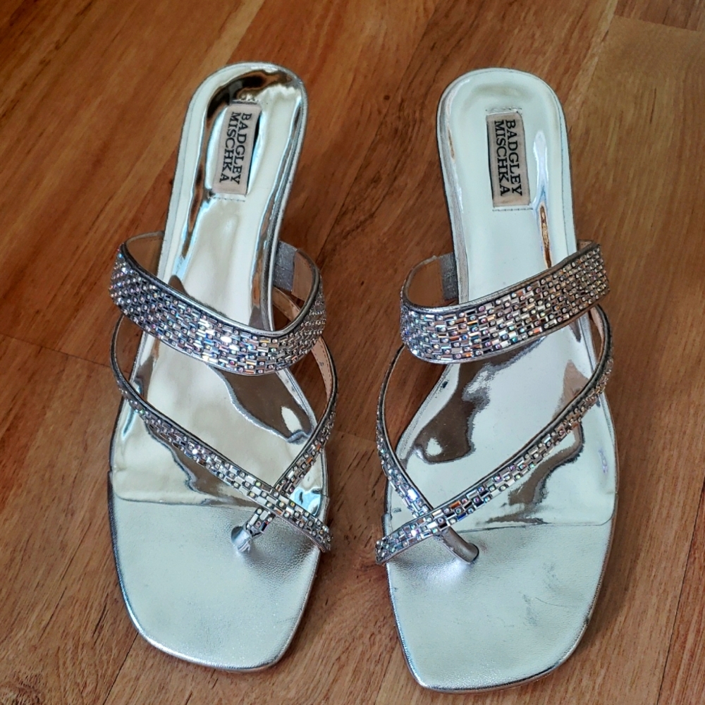 Badgley Mischka Zena Crystal Embelished Sandals